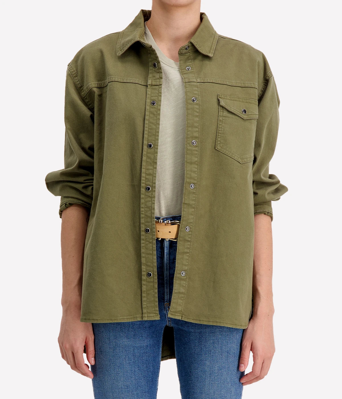 Sloan Shirt in Green Calexico