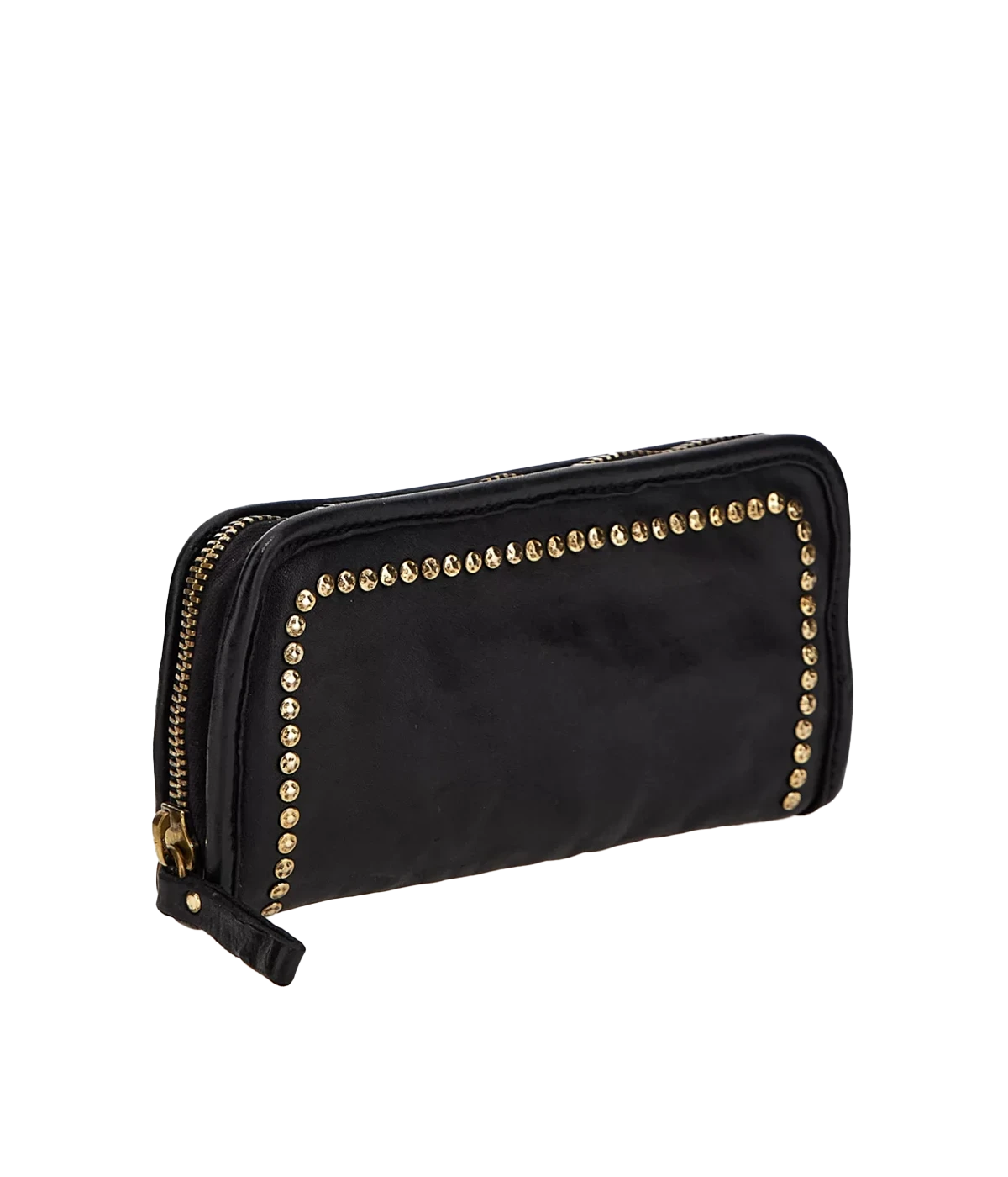 Small Studded Wallet in Black