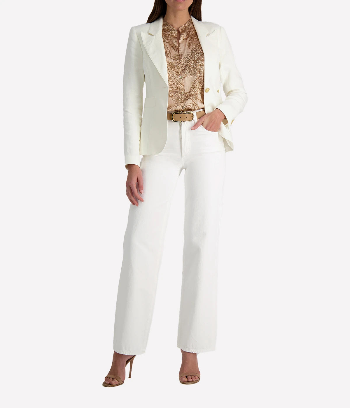 Classic Duchess Blazer in Ivory