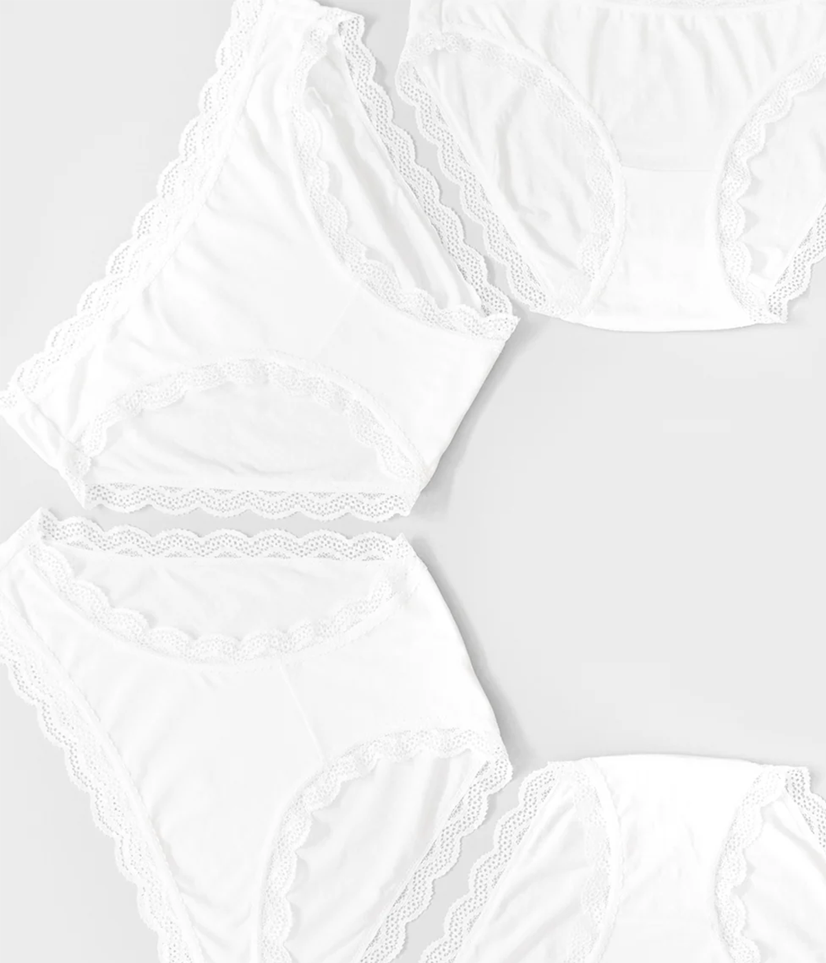 Knicker Four Pack in White