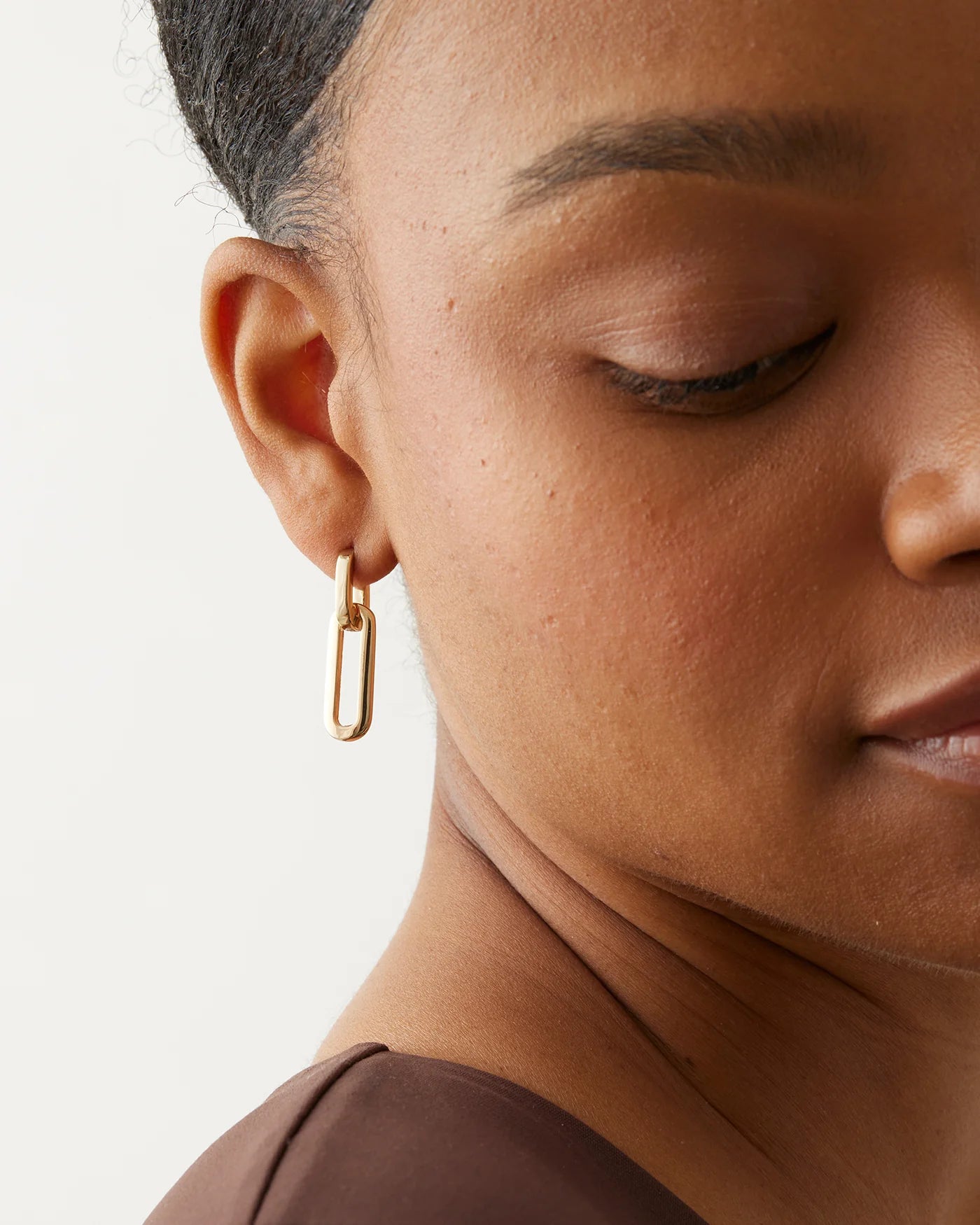 Teenie Detachable Link Earrings in Gold