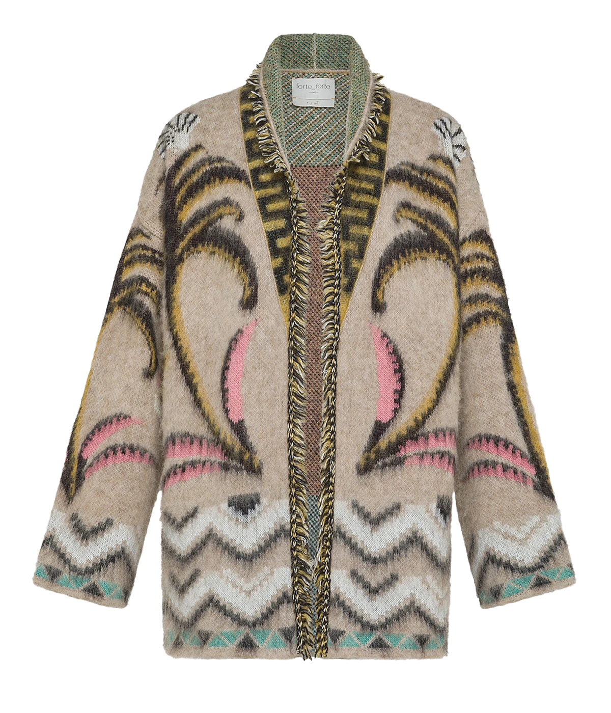 The Sacred Forest Jacquard Cardigan in Oro