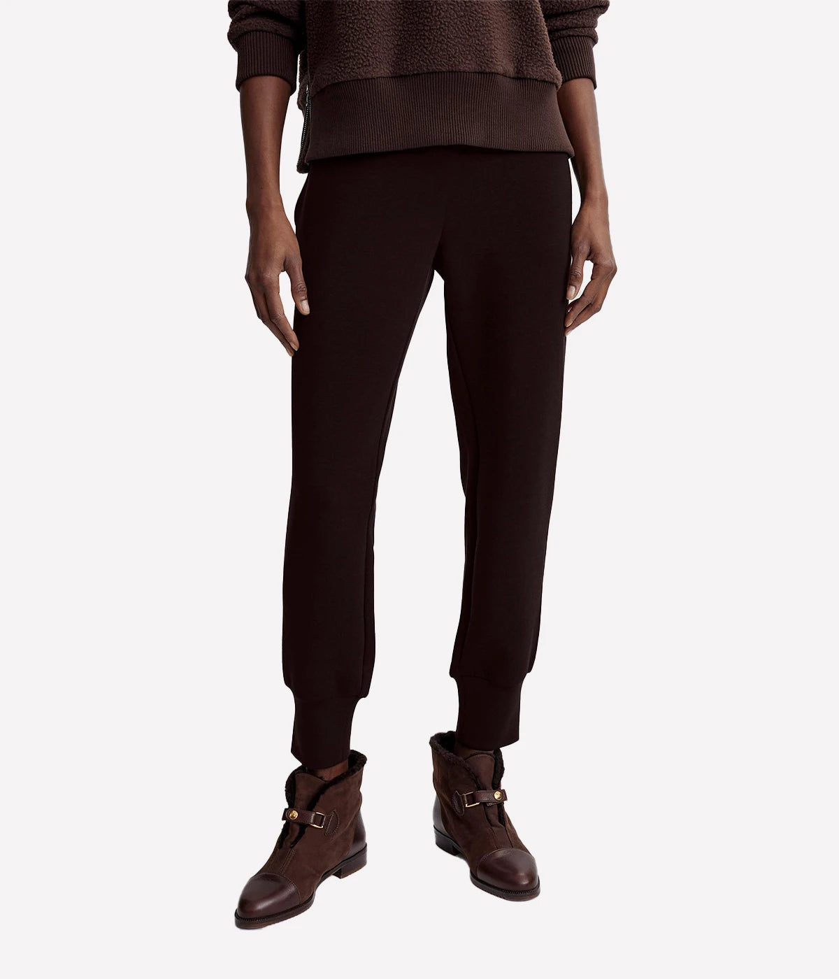 The Slim Cuff Pant in Coffee Bean