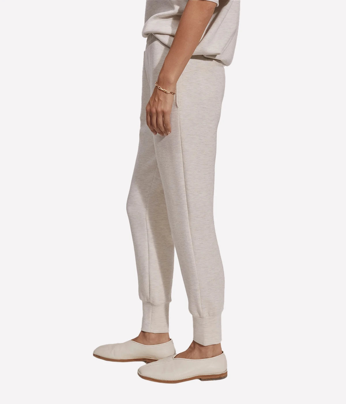 The Slim Cuff Pant in Ivory Mal