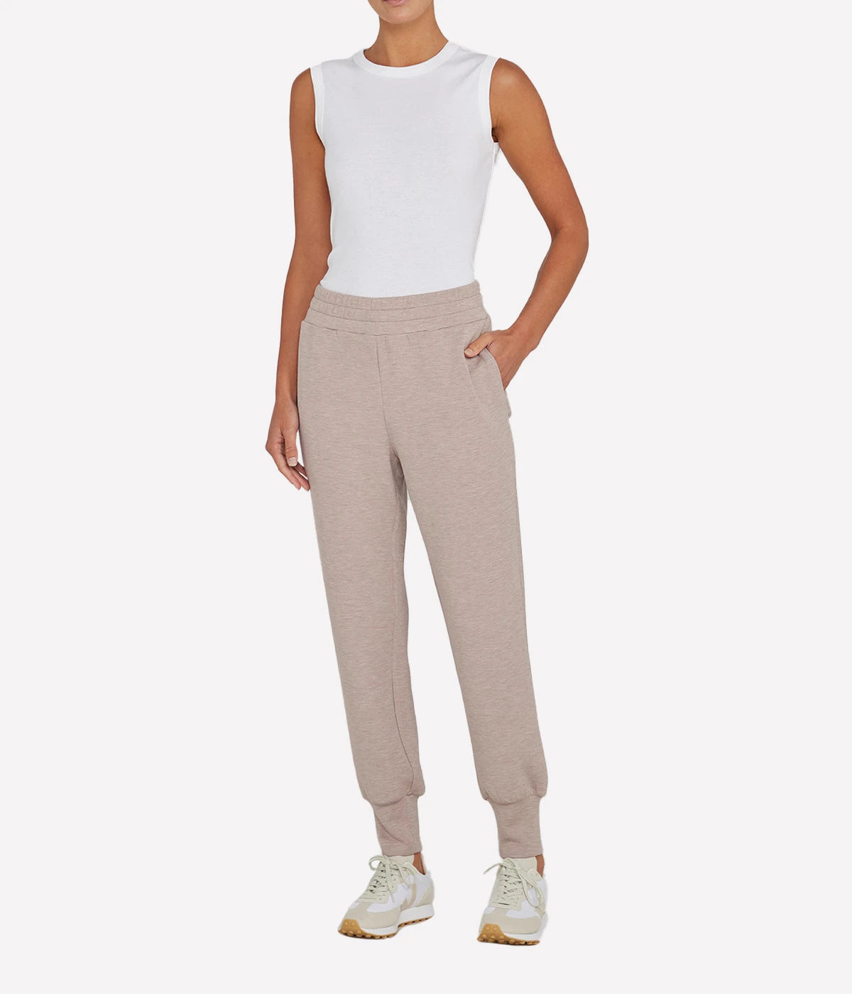 The Slim Cuff Pant in Taupe Mal