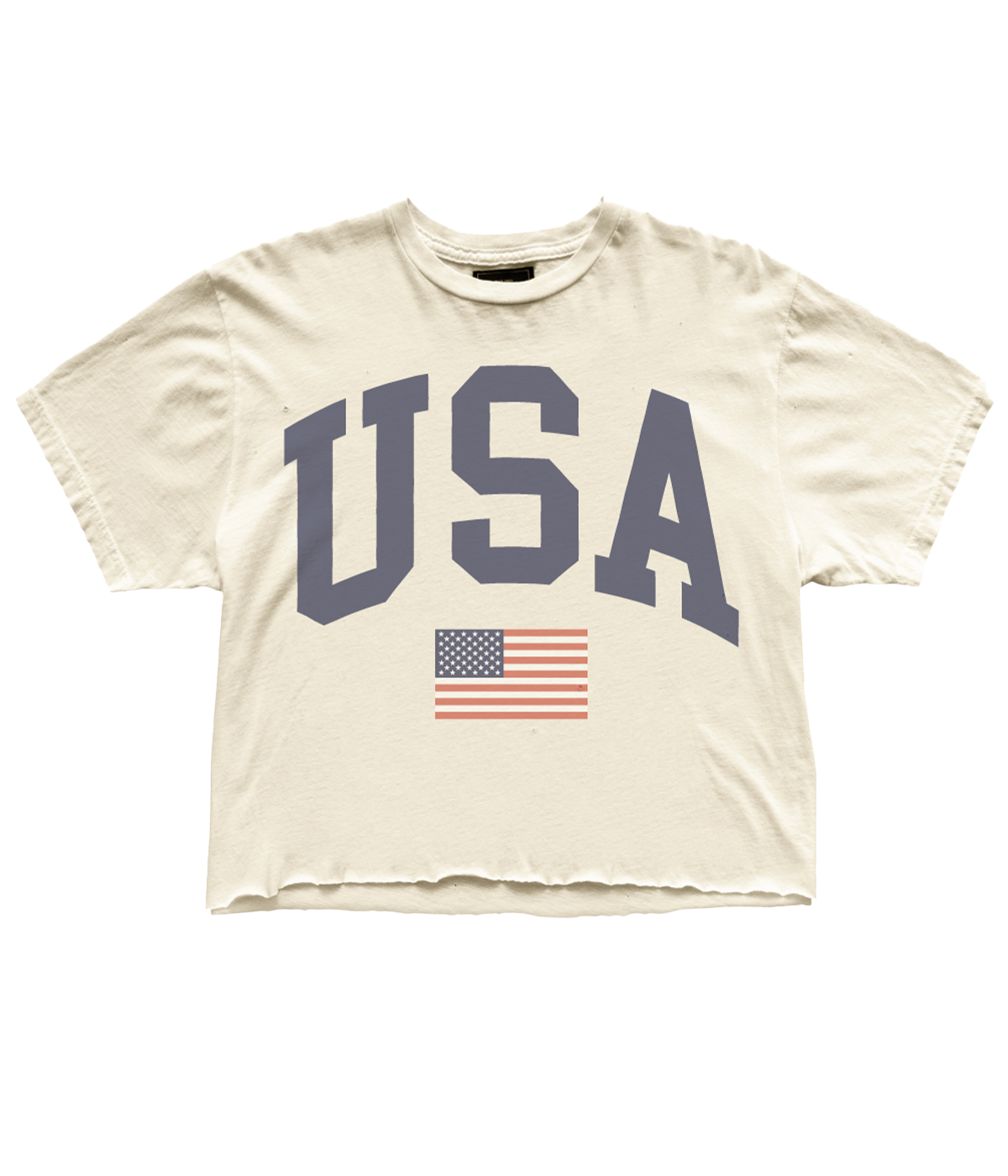 USA Tee in Antique White