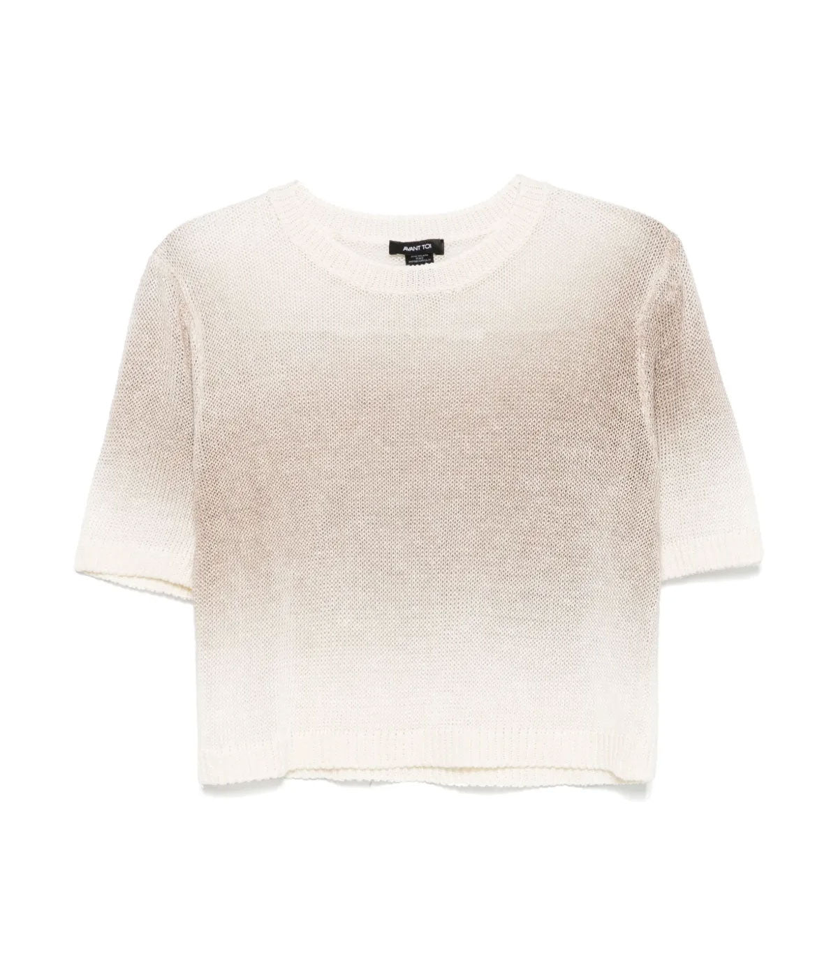 Short Sleeve Maglia Pullover in Noce Moscata