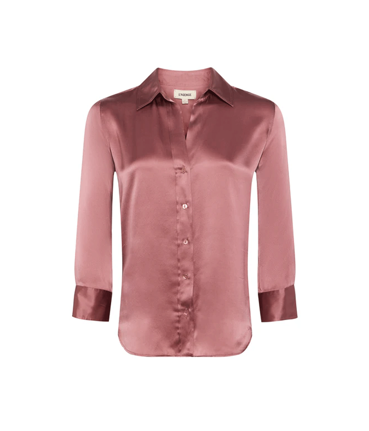 Dani 3/4 Sleeve Blouse in Mauve Rose