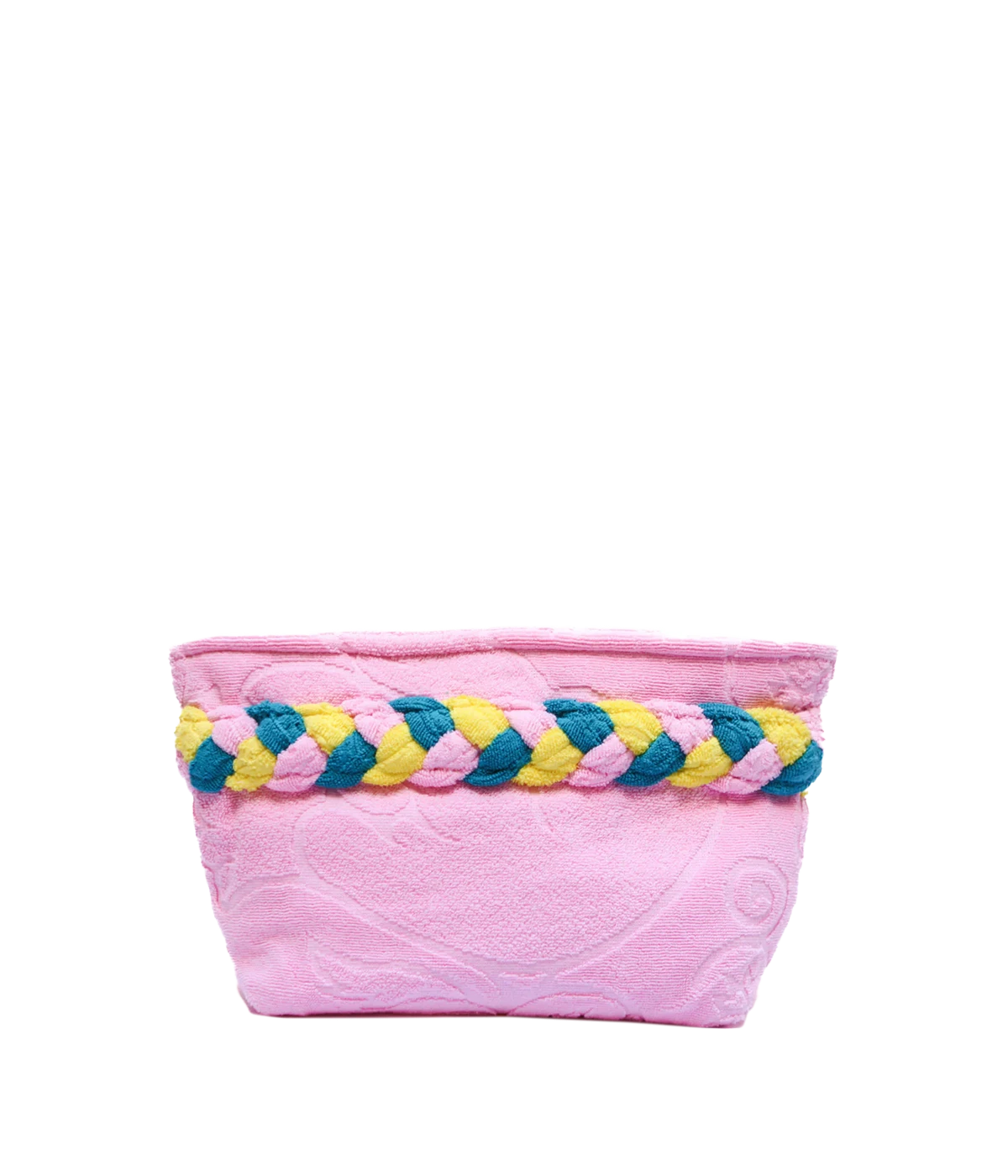 Beach Towel Clutch Bag in Baby Pink