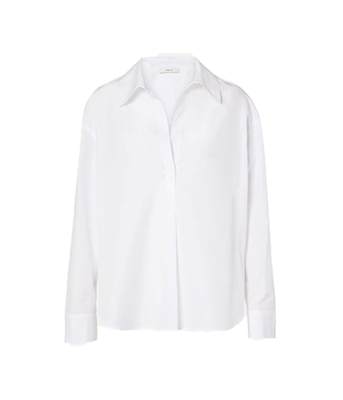 Half Pocket Long Sleeve Shirt in Optic White