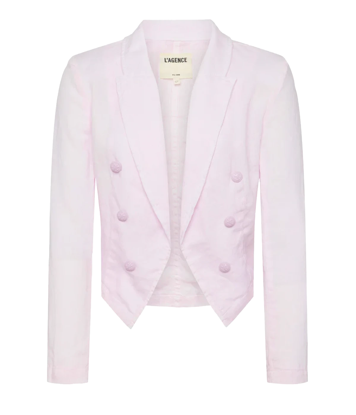 Wayne Crop Double Breasted Jacket in Lilac Snow