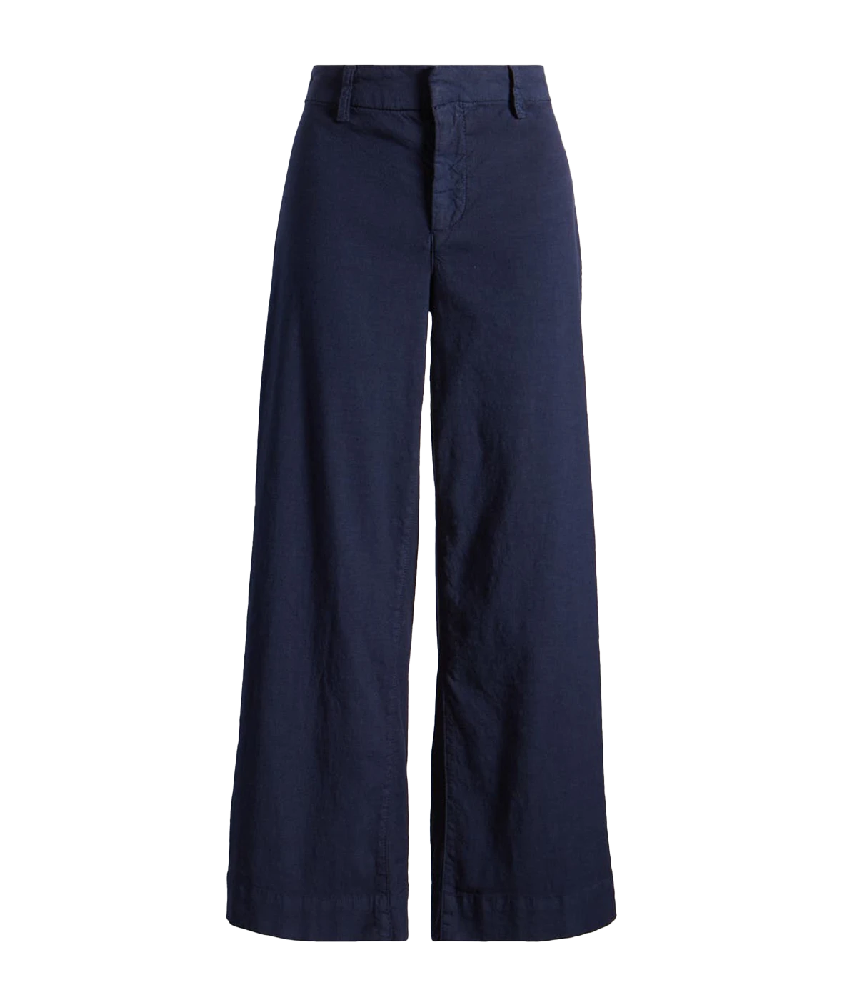 High-rise wide-leg linen pants in Italian Performance Linen, featuring a cropped hem, sleek design, and back patch pockets.