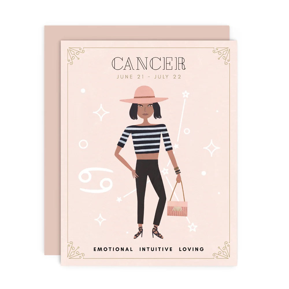 Zodiac Babe Card in Cancer