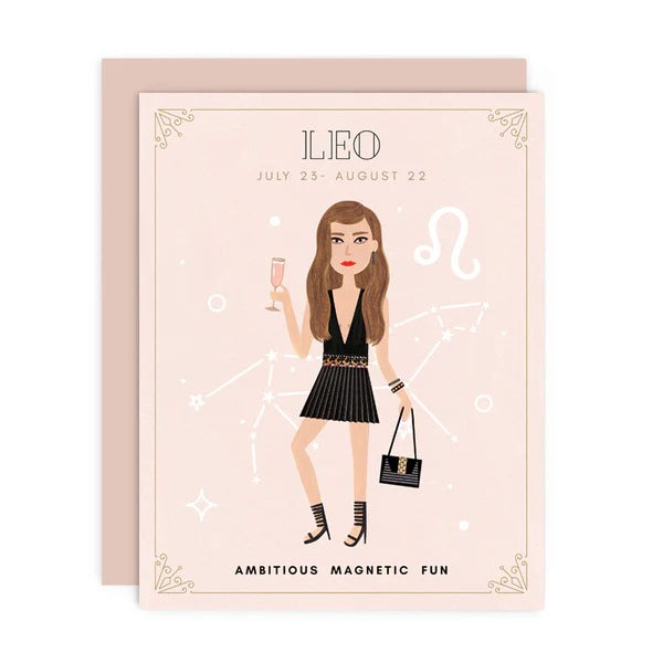 Zodiac Babe Card in Leo