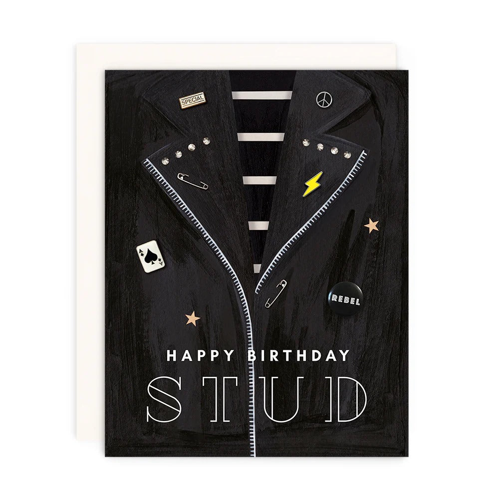 Happy Birthday Stud Card