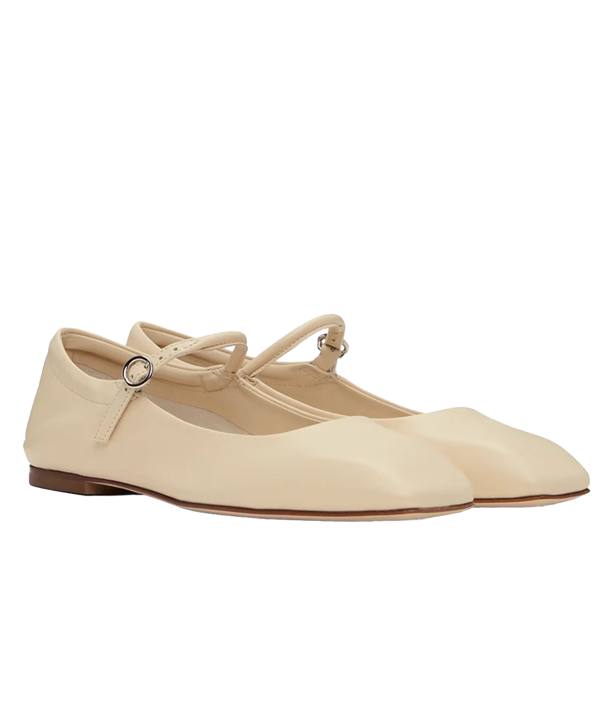 Uma Nappa Leather Ballet Flat in White