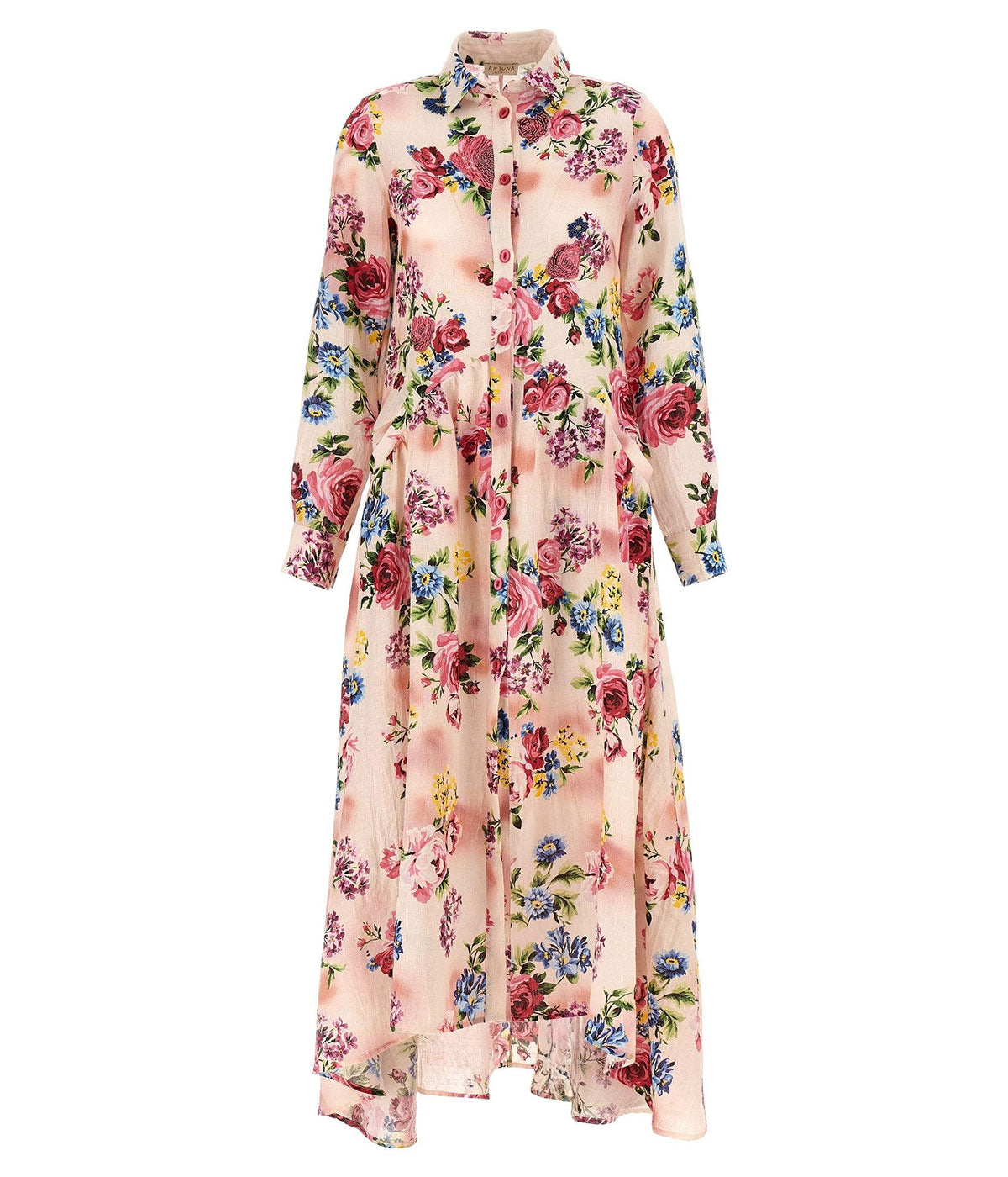 Long Shirt Dress in Rose