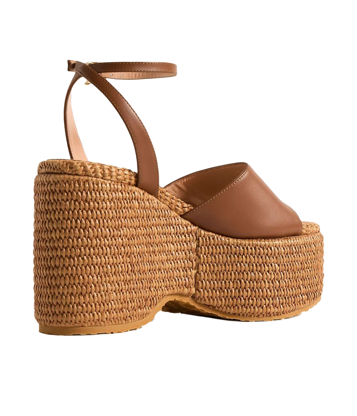 Thalia Wedge in Cuoio