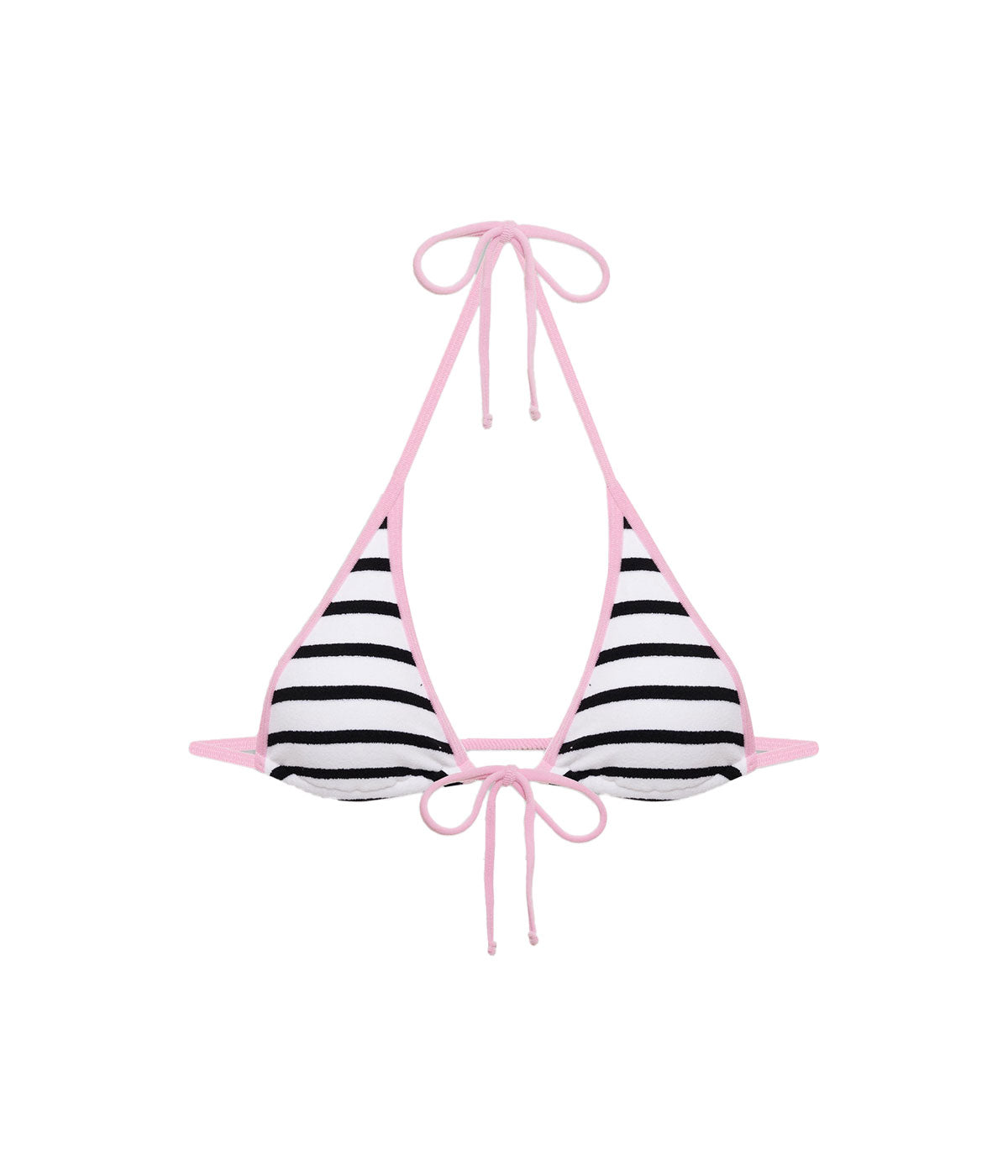 Paradise Terry Bikini Top in Vintage Stripe