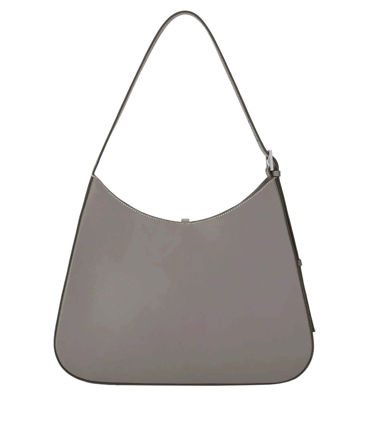 Large Tokyo Bag in Stone Grey Ecru Stitching