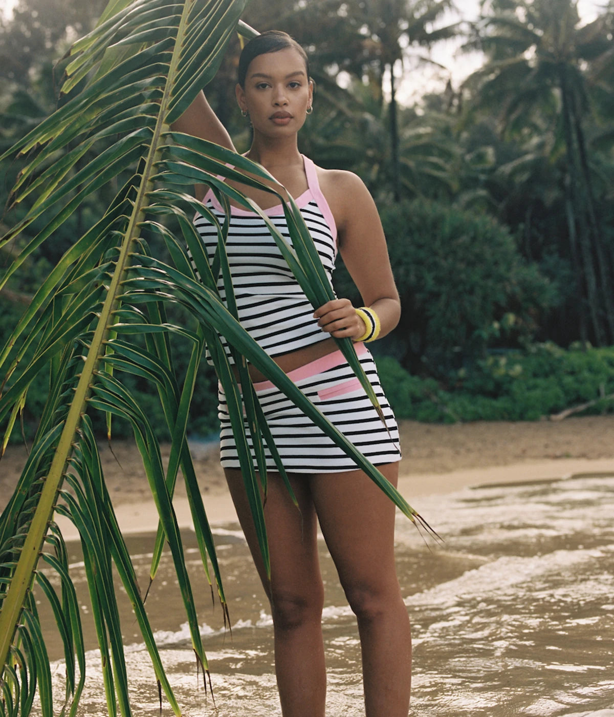 Velma Terry Tank in Vintage Stripe