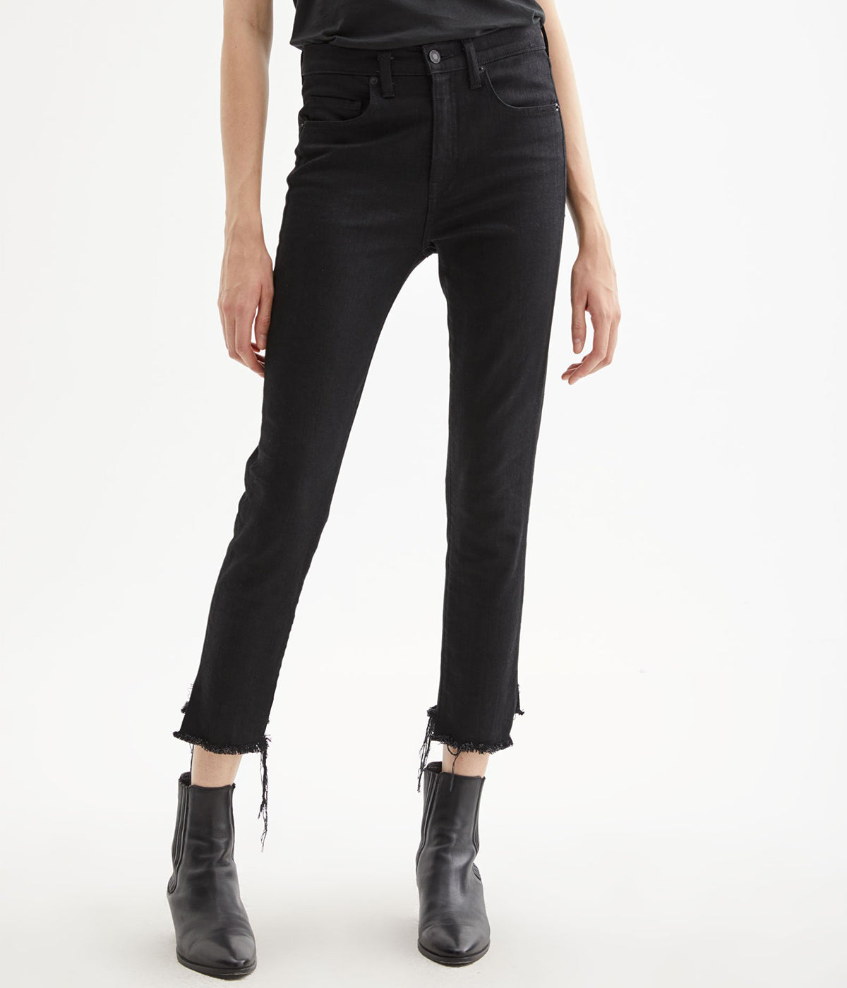 *FINAL SALE* High Rise Skinny Jean in Jet Black