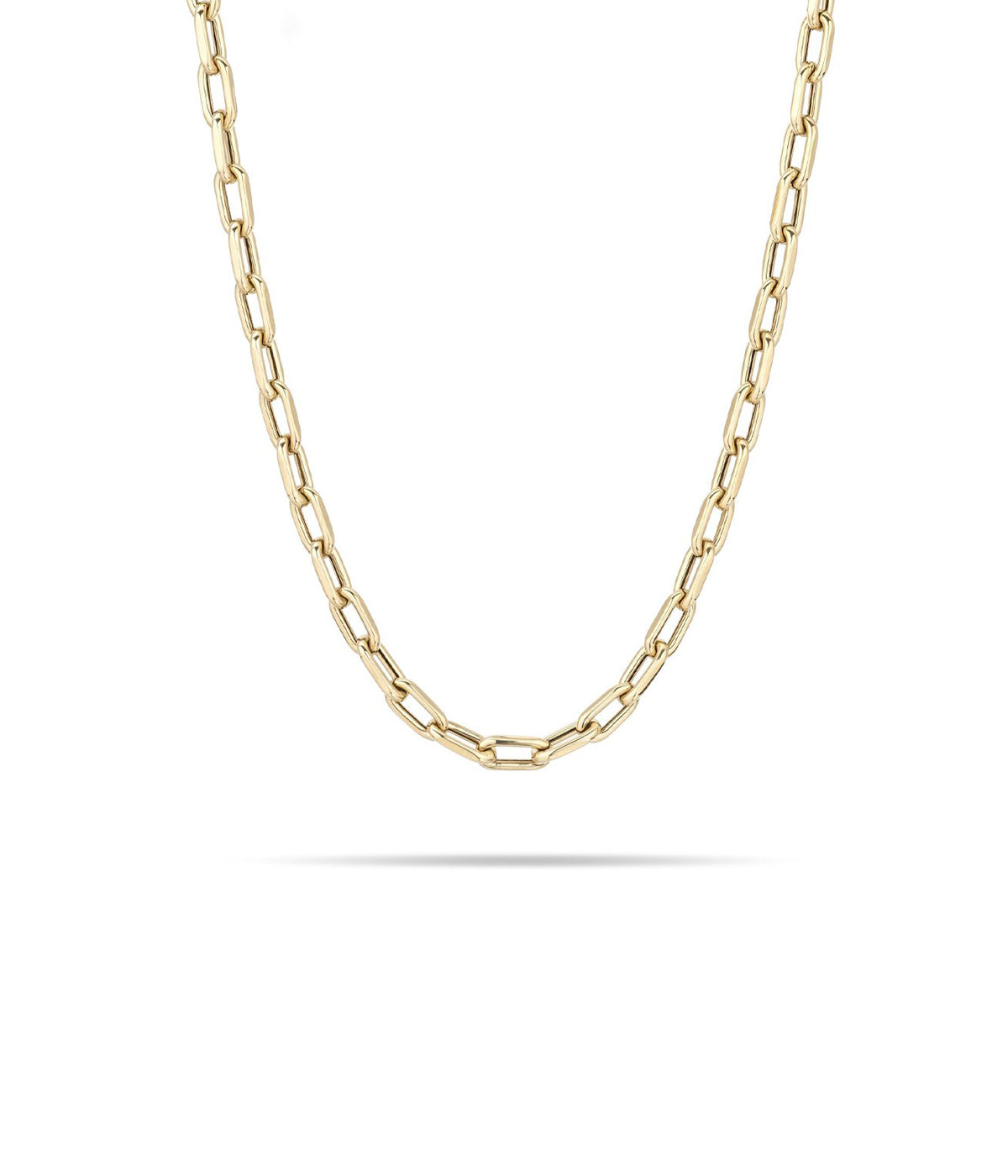 5.3mm 16inch Italian Chain Link Necklace in 14K Yellow Gold