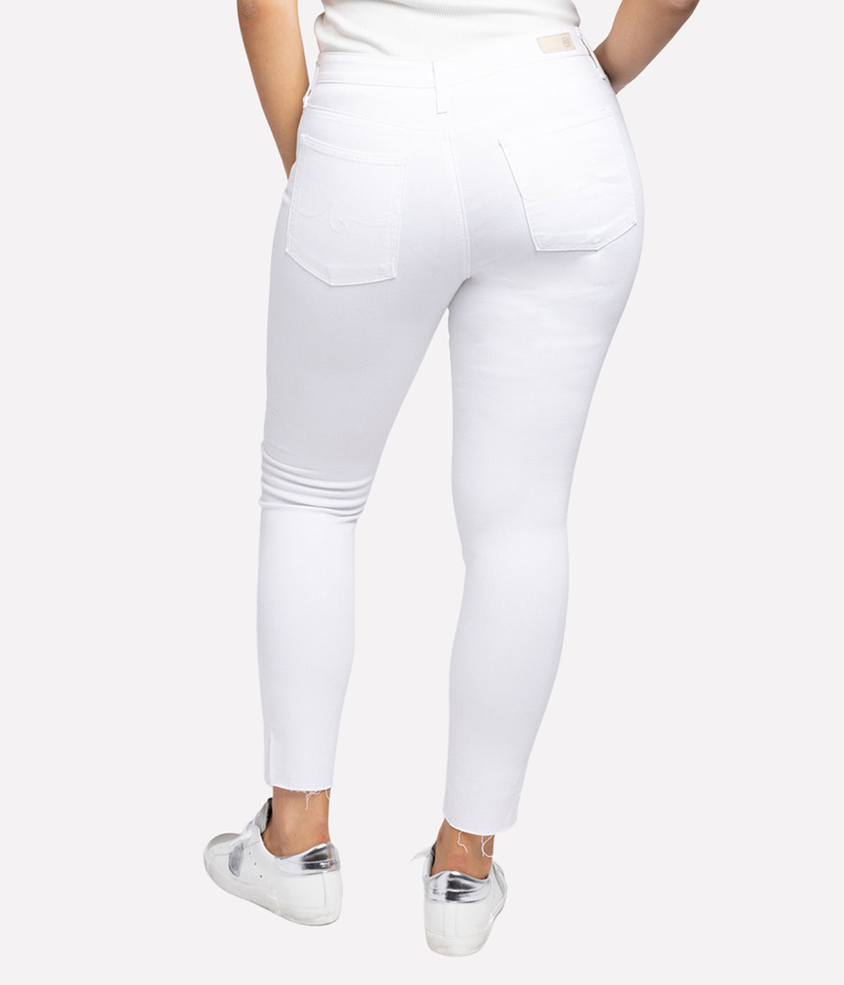 Farrah Skinny Ankle Jean in White