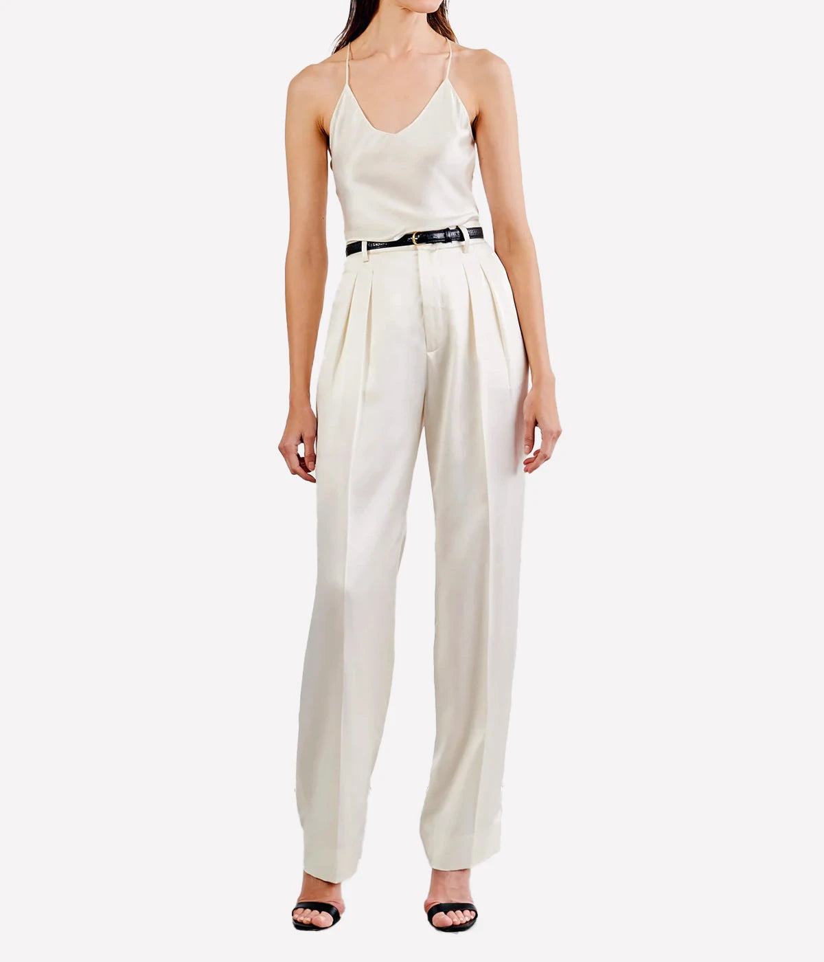 Pleated Silk Pant