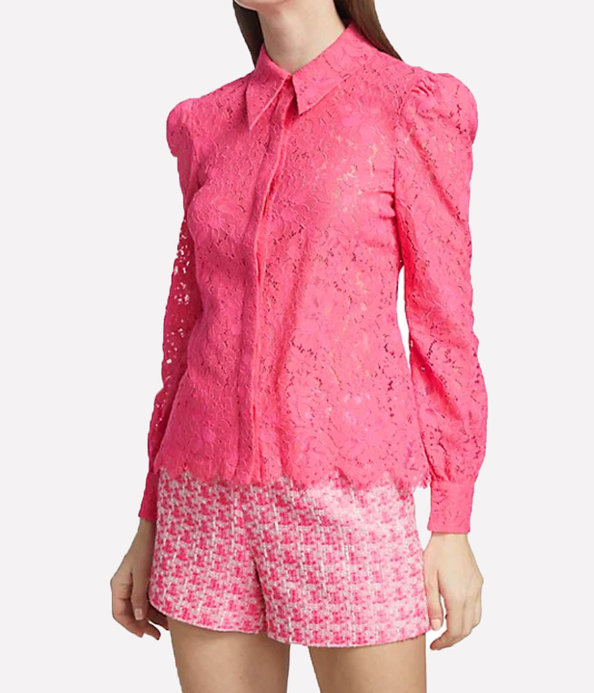 Jenica Lace Shirt in Rose