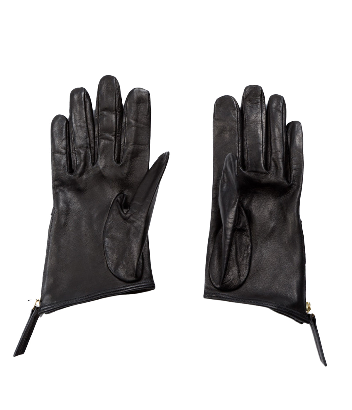 Madeliene Short Zip Gloves in Black