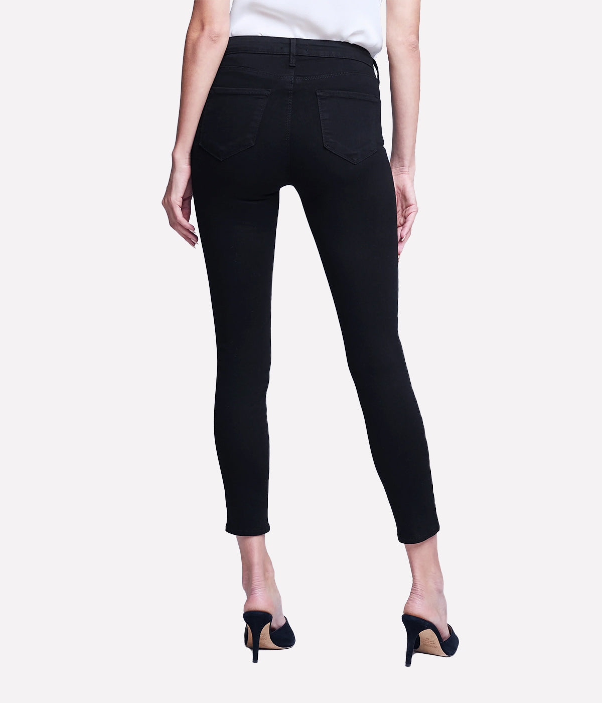 Margot High Rise Skinny Jean in Noir