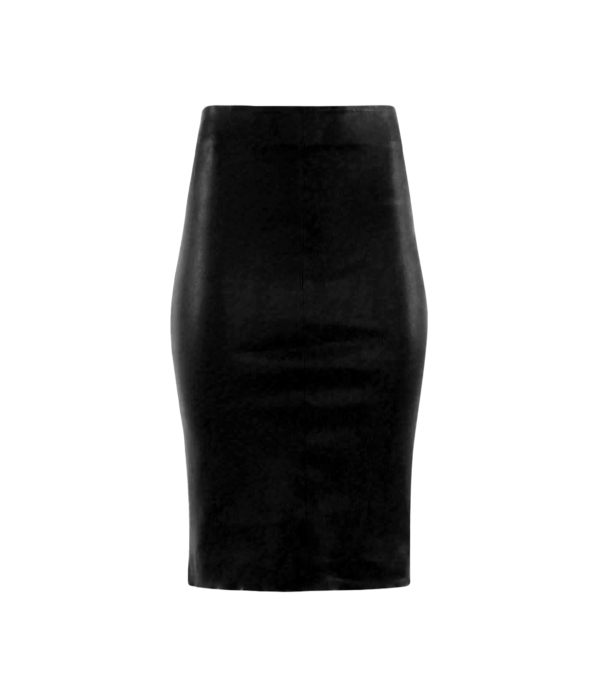 Leather Pencil Skirt in Black