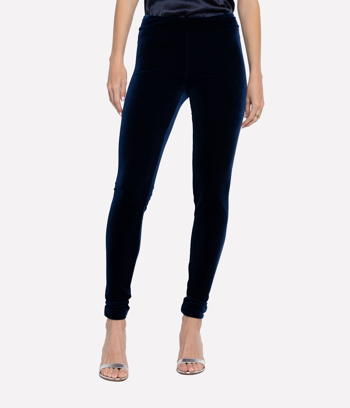 Pull On Velvet Pants in Navy Calexico