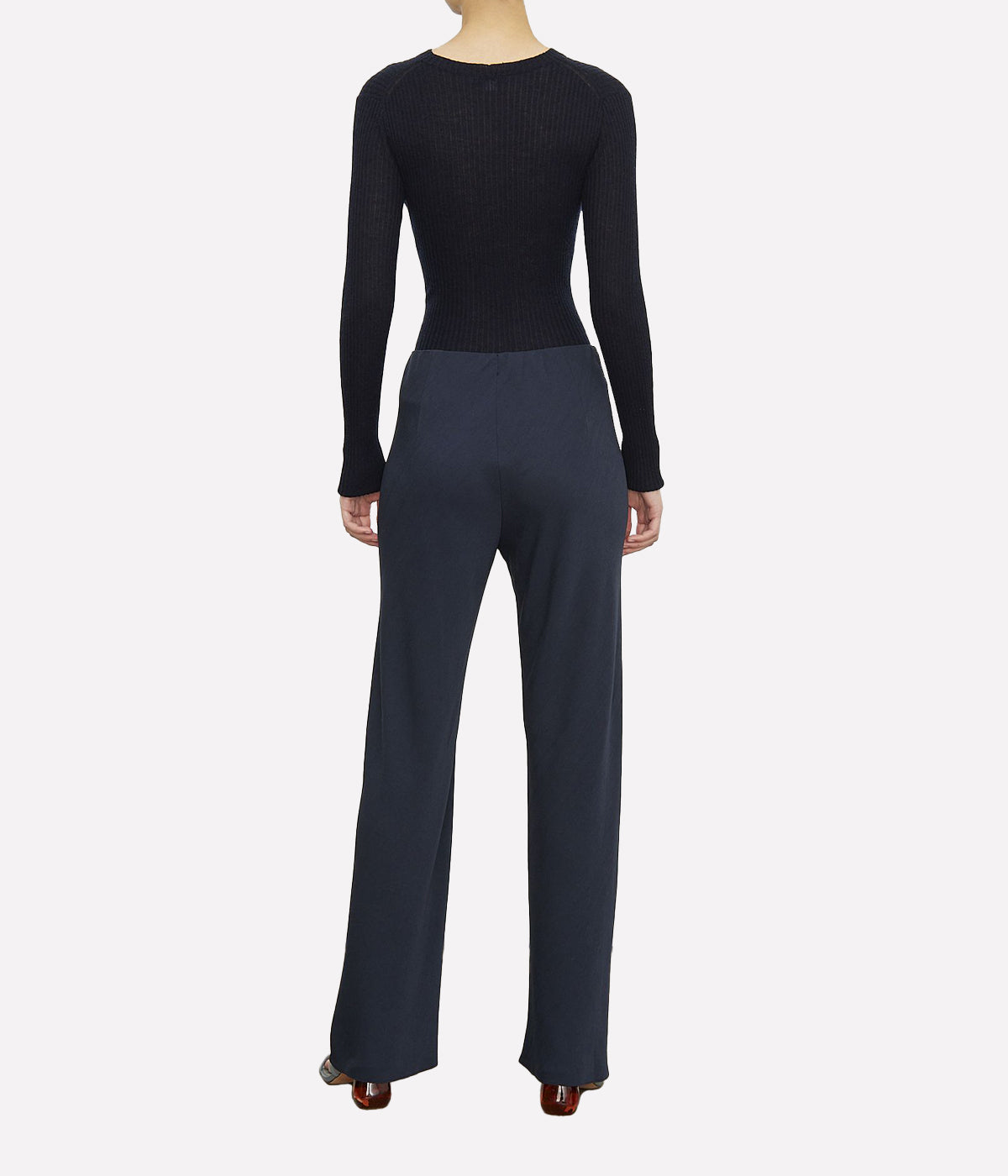 High Waisted Bias Pant in Costal